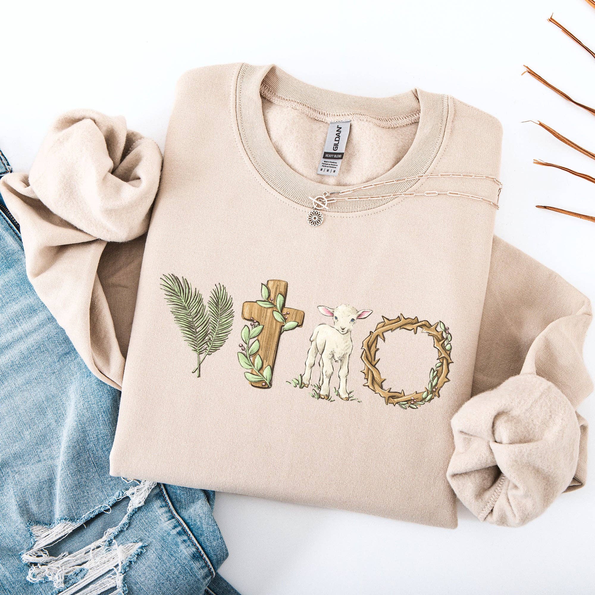Christian Easter, Faith Gospel Bunny Jesus Rabbit - Adult & Kids T-Shirts, Sweatshirts & Hoodies apparel design preview 1
