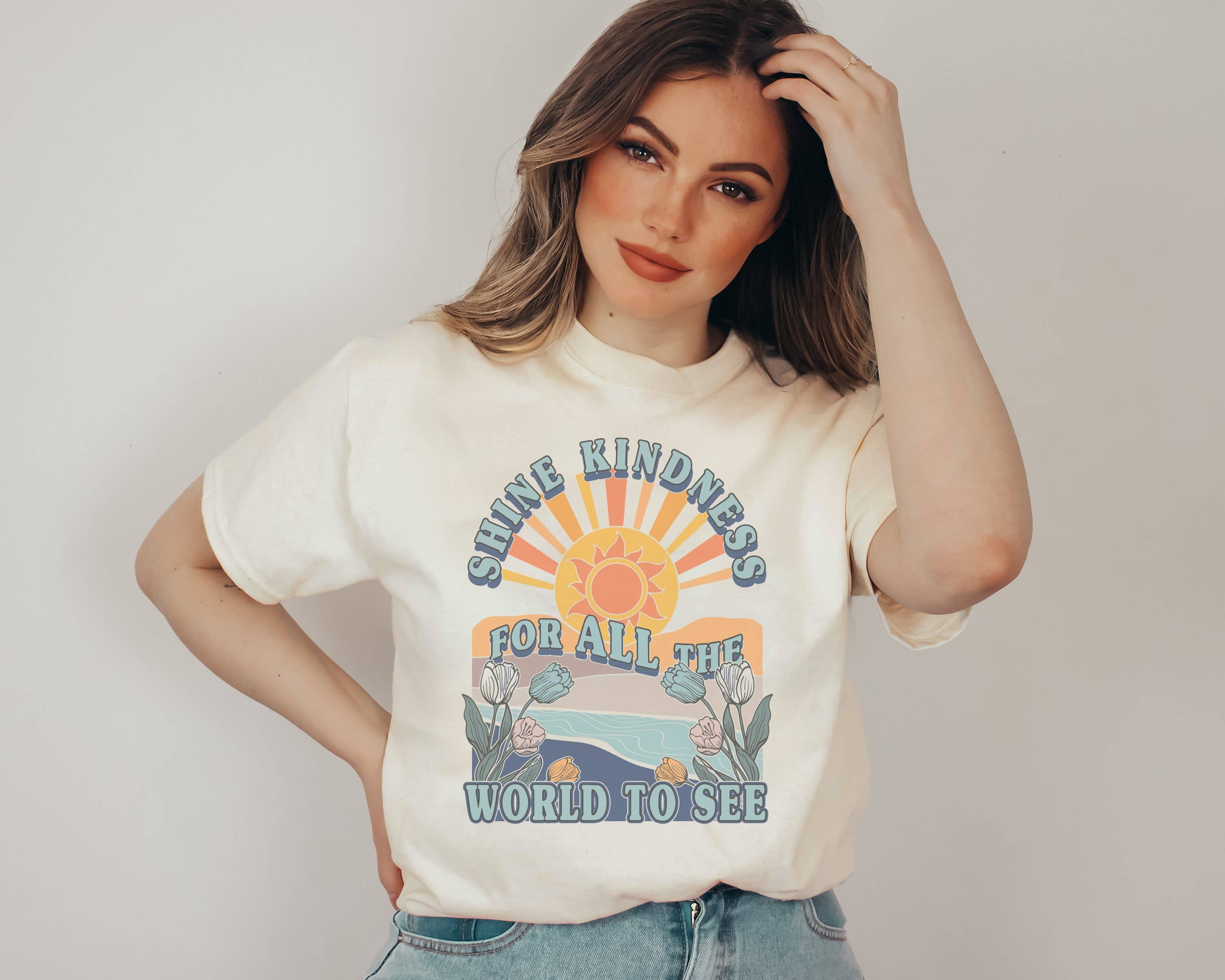 Shine Kindness Graphic Sunshine - Adult & Kids T-Shirts, Sweatshirts & Hoodies apparel design preview 1