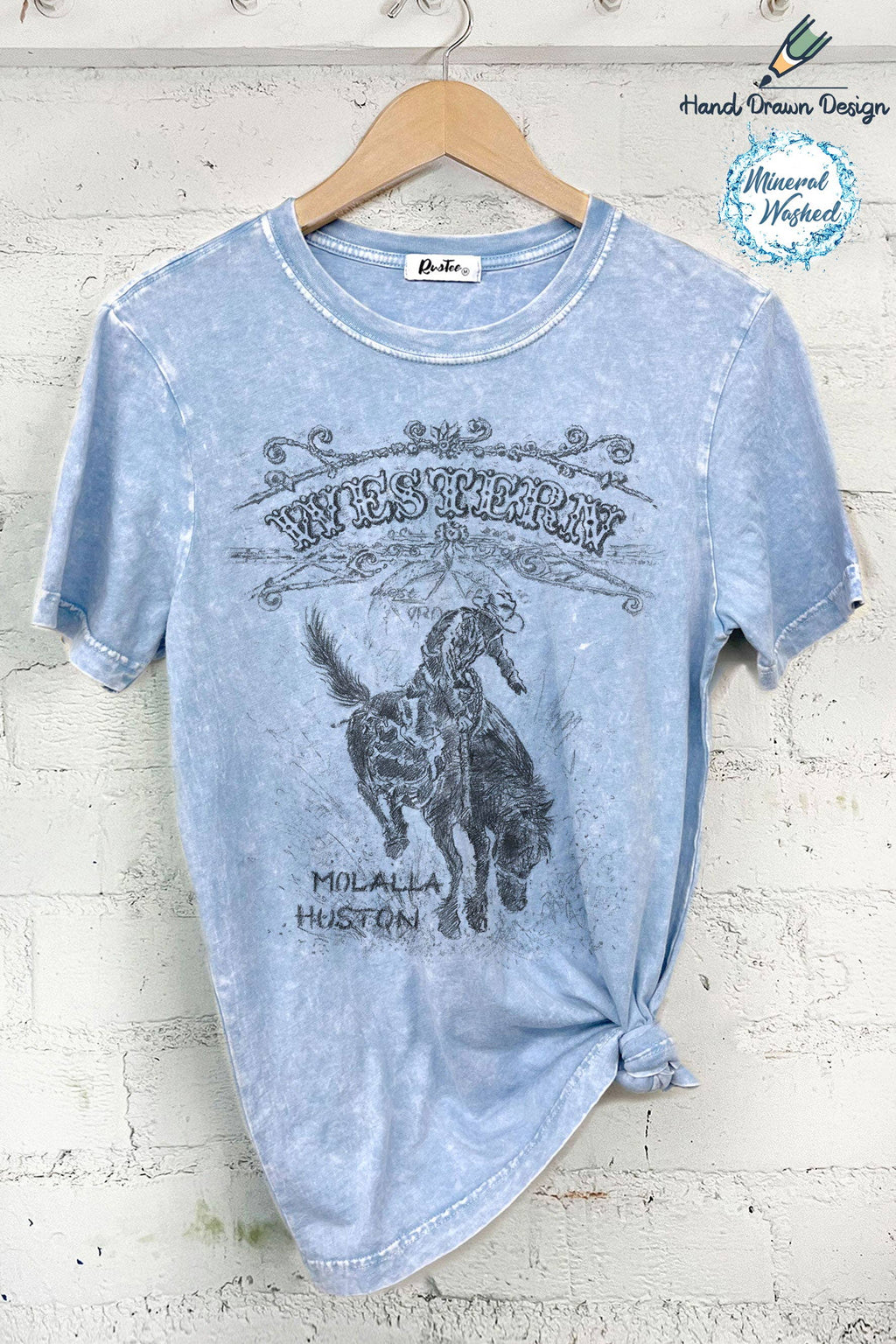 Western-Hand Drawn - Adult & Kids T-Shirts, Sweatshirts & Hoodies apparel design preview 1