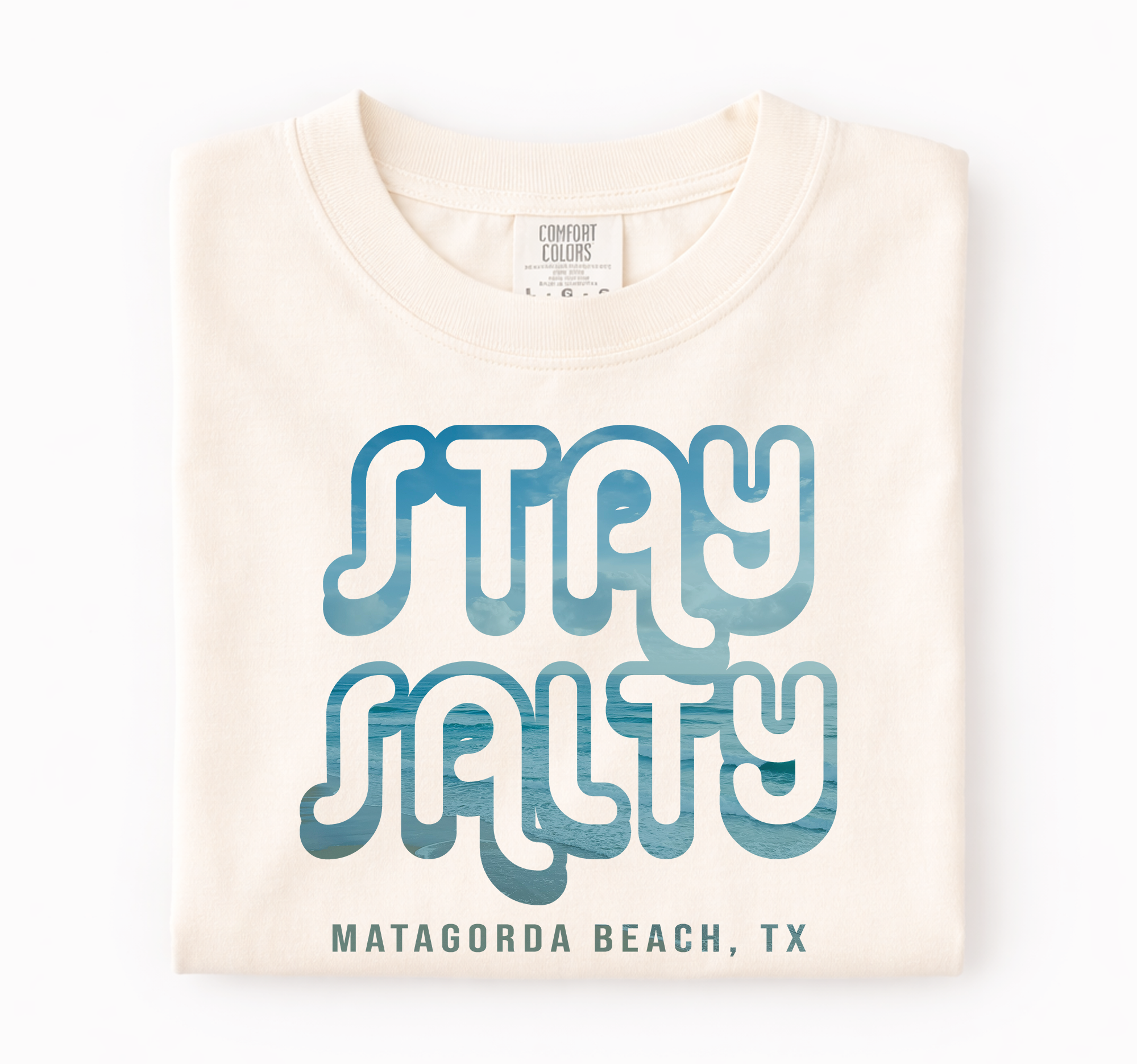 Stay Salty Beach Comfort Colors® Souvenir - Adult & Kids T-Shirts, Sweatshirts & Hoodies apparel design preview 1