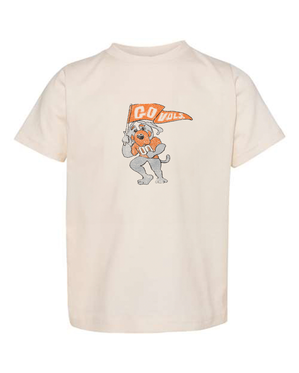 Children's Tennessee Vols Mascot Flag Cream - Adult & Kids T-Shirts, Sweatshirts & Hoodies apparel design preview 1