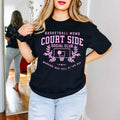 Basketball Moms Court Side Social Club - Adult & Kids T-Shirts, Sweatshirts & Hoodies apparel design preview 1