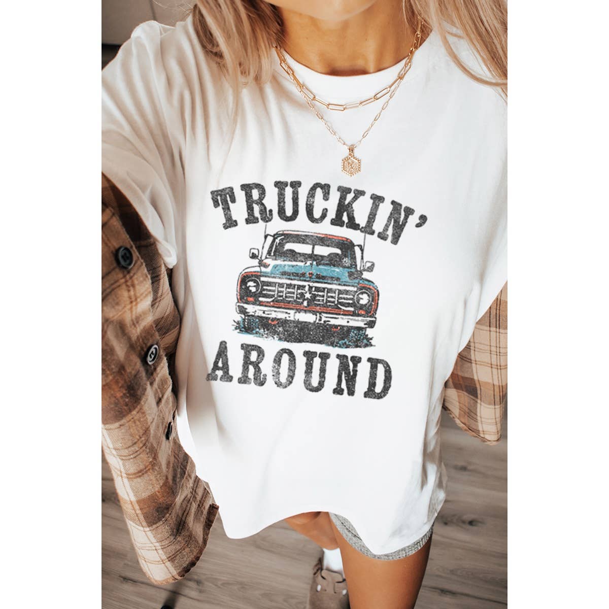Truckin Around Vintage Graphic Oversized - Adult & Kids T-Shirts, Sweatshirts & Hoodies apparel design preview 1