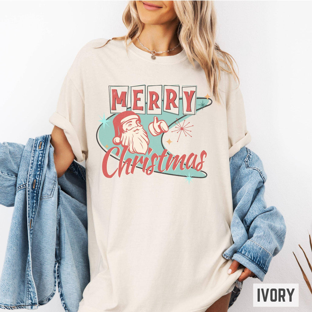 Retro Christmas Merry Graphic - Adult & Kids T-Shirts, Sweatshirts & Hoodies apparel design preview 1