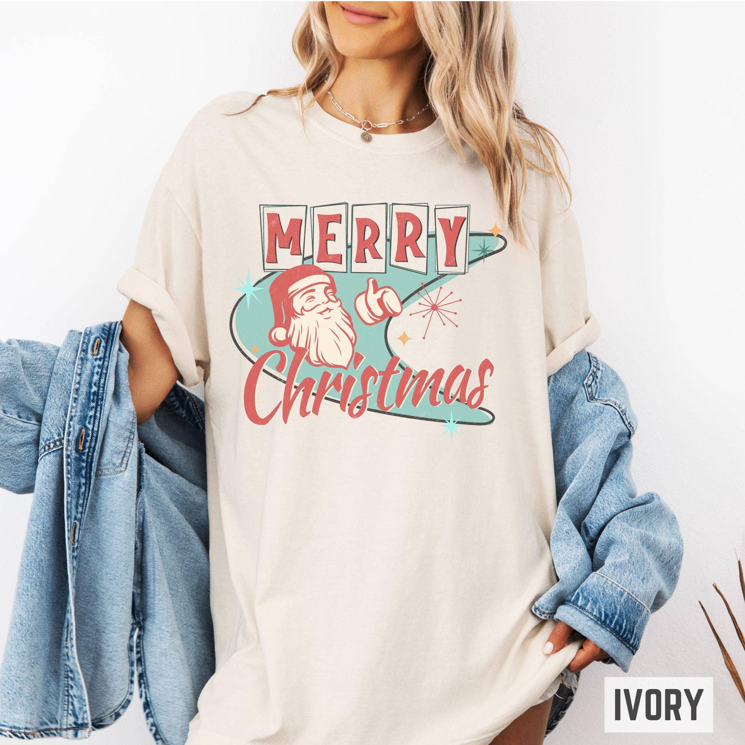 Retro Christmas Merry Graphic - Adult & Kids T-Shirts, Sweatshirts & Hoodies apparel design preview 1