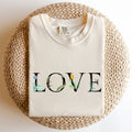 Love Flowers, Comfort Colors Valentine's Day - Adult & Kids T-Shirts, Sweatshirts & Hoodies apparel design preview 1
