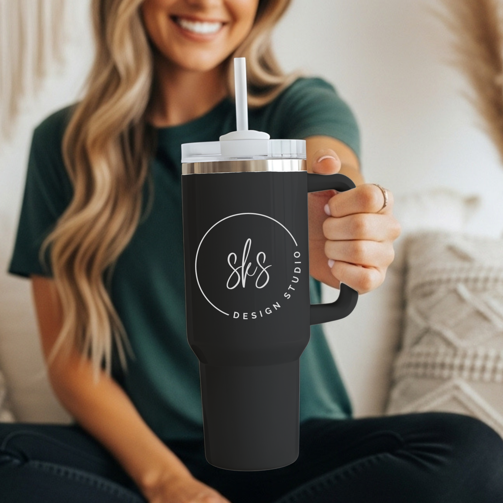Custom Logo Engraved 40oz Stainless Steel Tumbler - Adult & Kids T-Shirts, Sweatshirts & Hoodies apparel design preview 1