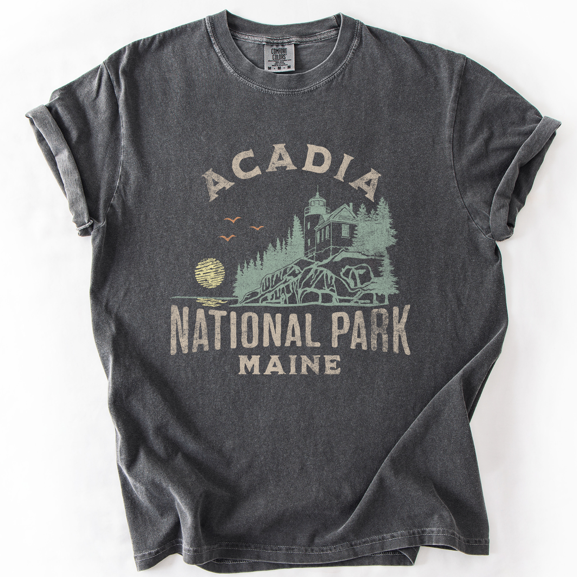 Acadia National Park, Maine Outdoors, Camping Hiking - Adult & Kids T-Shirts, Sweatshirts & Hoodies apparel design preview 1