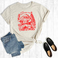 Retro Christmas Santa Just Waiting For Graphic - Adult & Kids T-Shirts, Sweatshirts & Hoodies apparel design preview 1