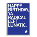 Happy Birthday Radical Left Lunatic Greeting Card - Adult & Kids T-Shirts, Sweatshirts & Hoodies apparel design preview 1