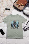 All Who Wander Are Not Lost Bigfoot Bear Cub - Adult & Kids T-Shirts, Sweatshirts & Hoodies apparel design preview 1