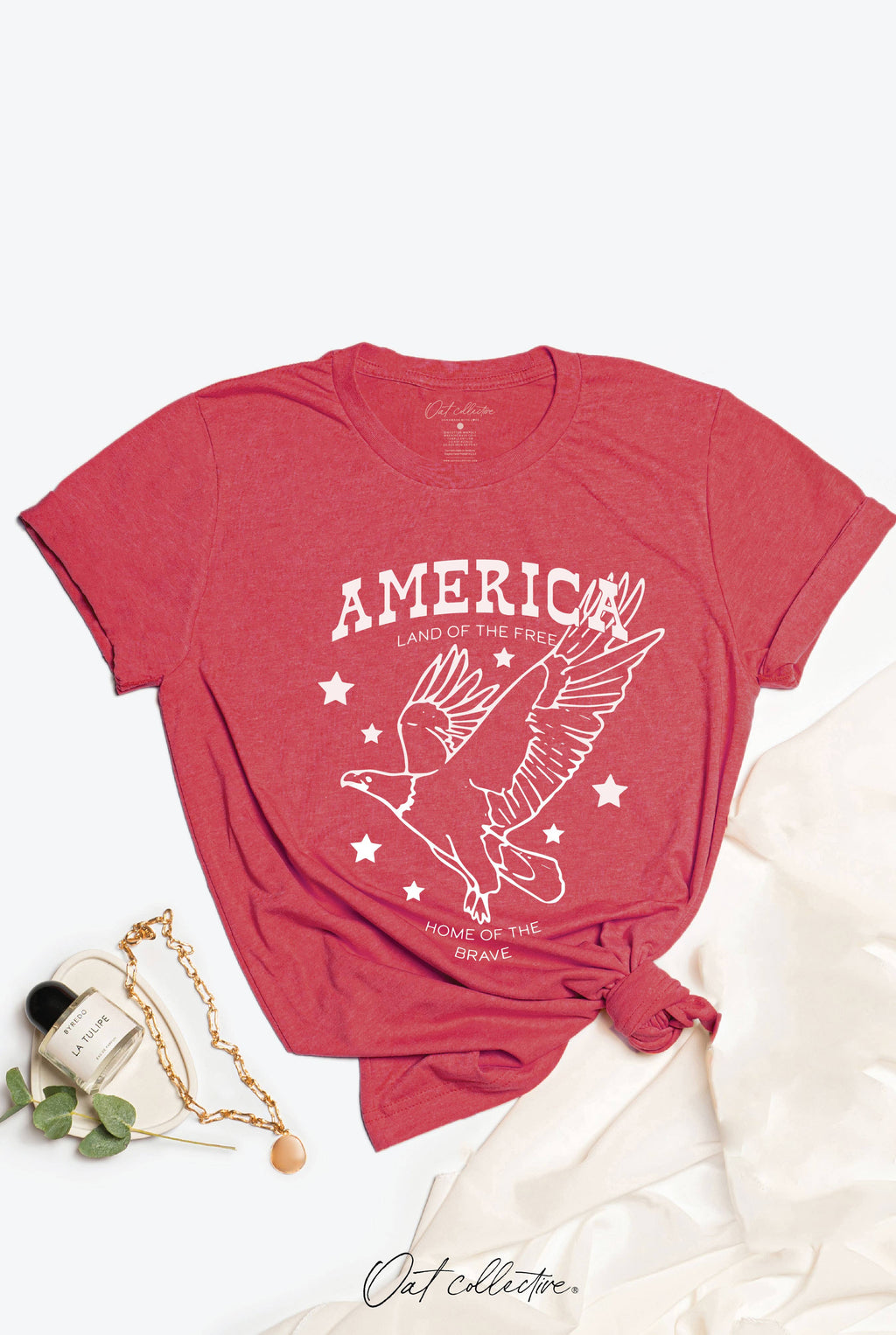 America Land of the Free Graphic - Adult & Kids T-Shirts, Sweatshirts & Hoodies apparel design preview 1