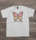 New Creation Butterfly On Ash Gray - Adult & Kids T-Shirts, Sweatshirts & Hoodies apparel design preview 1