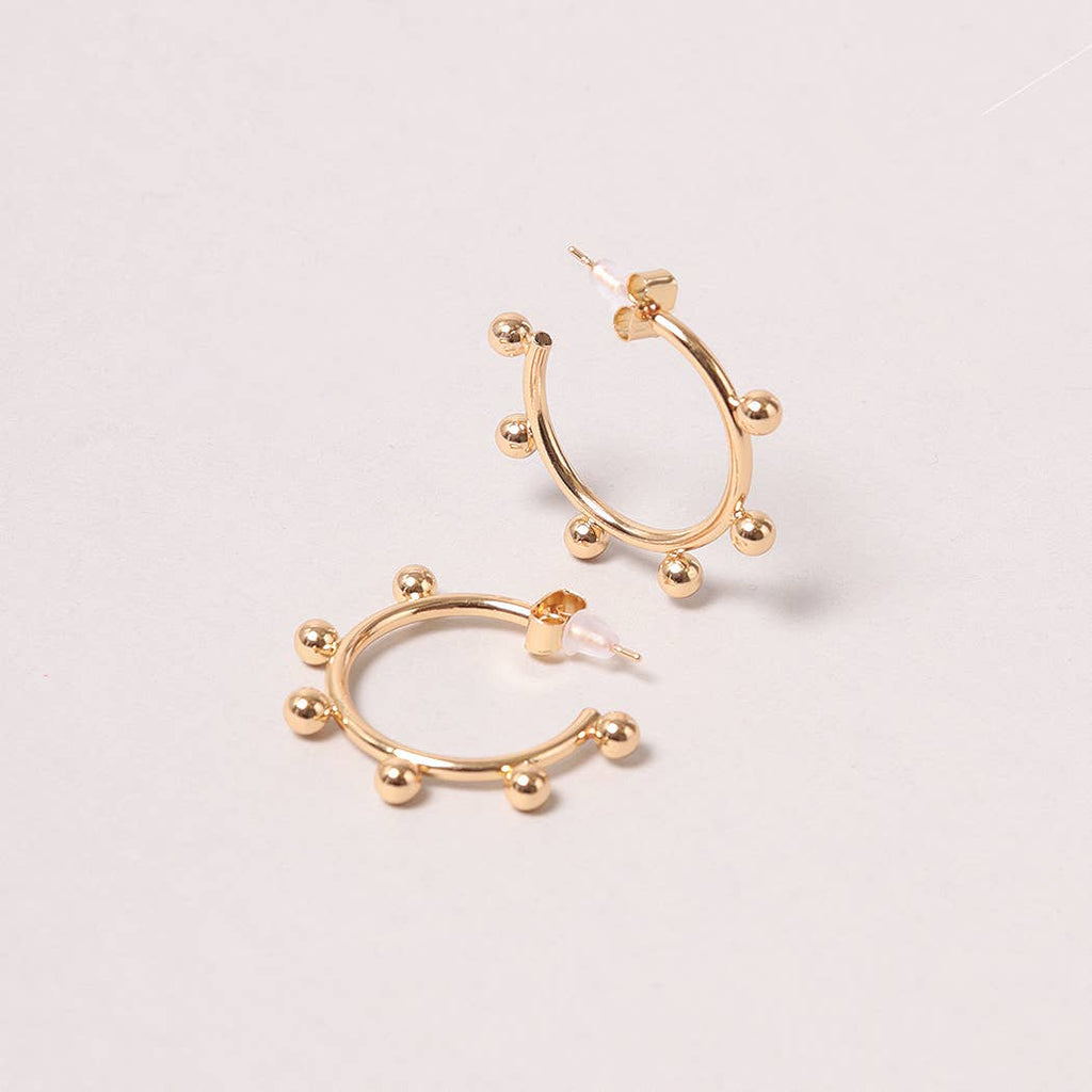 14K Gold-Dipped Post Round Earring - Adult & Kids T-Shirts, Sweatshirts & Hoodies apparel design preview 1