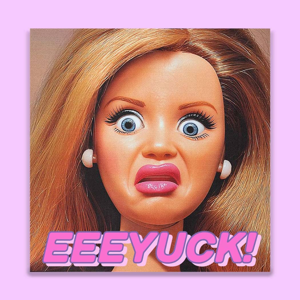 Eeeyuck Reaction Sticker Funny Disgust Meme Doll - Adult & Kids T-Shirts, Sweatshirts & Hoodies apparel design preview 1