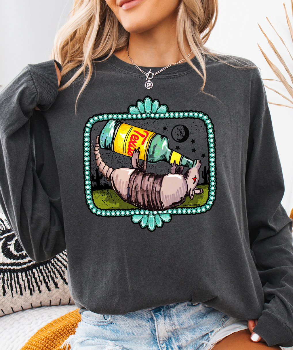 Topo Texas Armadillo Comfort Color Pepper - Adult & Kids T-Shirts, Sweatshirts & Hoodies apparel design preview 1