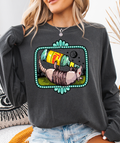 Topo Texas Armadillo Comfort Color Pepper - Adult & Kids T-Shirts, Sweatshirts & Hoodies apparel design preview 1