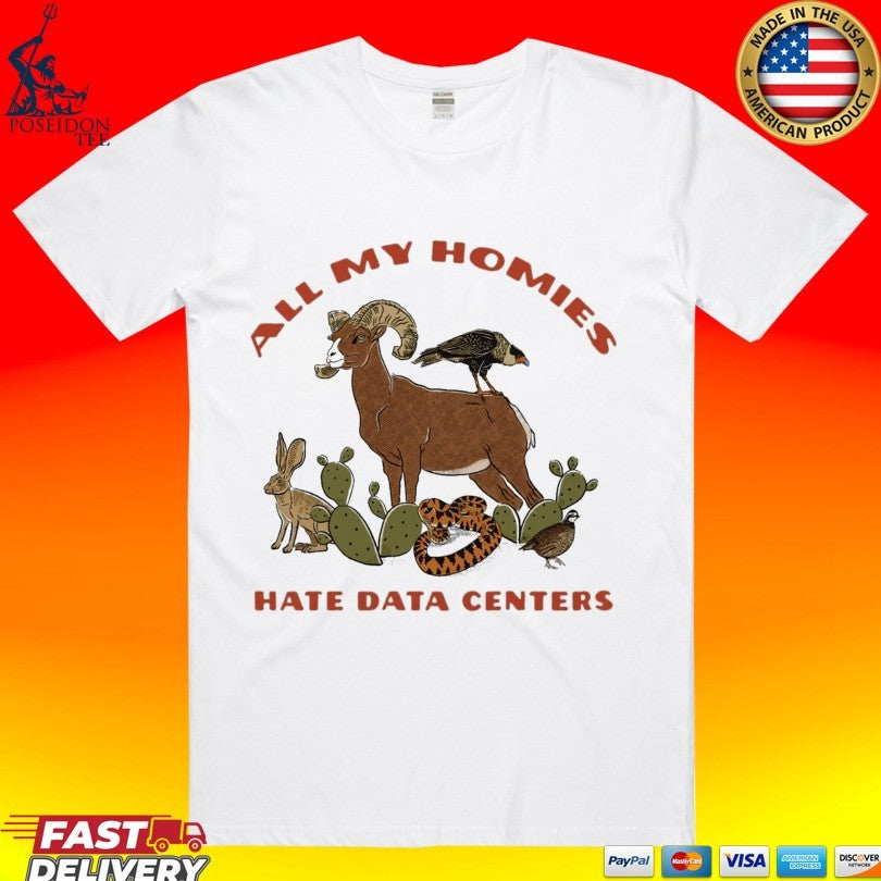 All My Homies Hate Data Centers - Adult & Kids T-Shirts, Sweatshirts & Hoodies apparel design preview 1