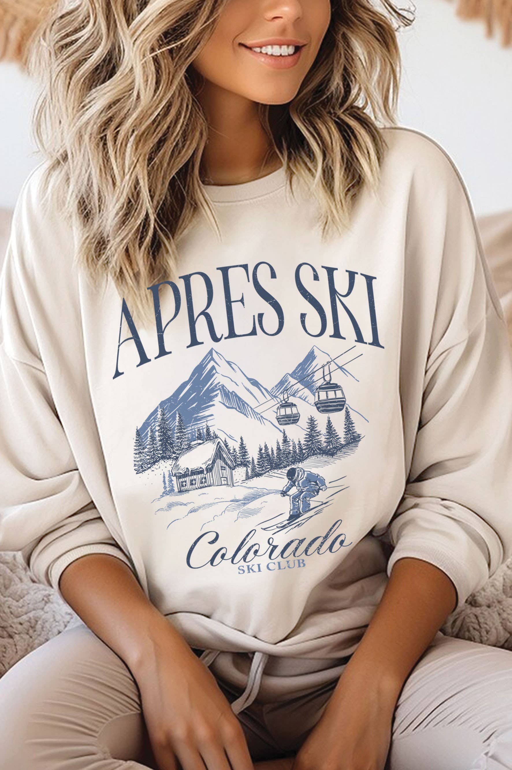 Apres Ski Colorado Graphic Brushed - Adult & Kids T-Shirts, Sweatshirts & Hoodies apparel design preview 1