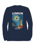 London Night Sky Art Print Men's - Adult & Kids T-Shirts, Sweatshirts & Hoodies apparel design preview 1