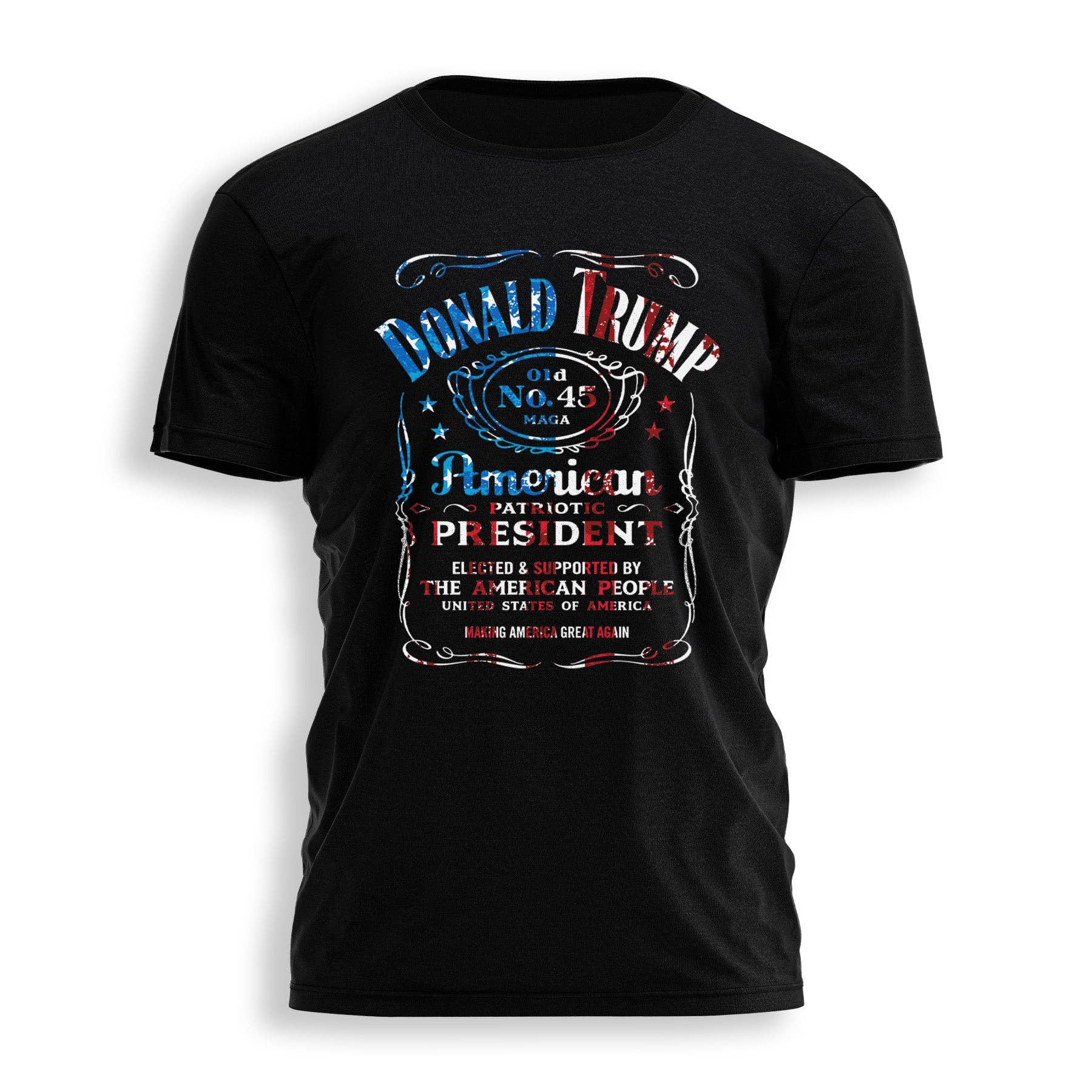 Donald Trump Whiskey Label 1829 - Adult & Kids T-Shirts, Sweatshirts & Hoodies apparel design preview 1