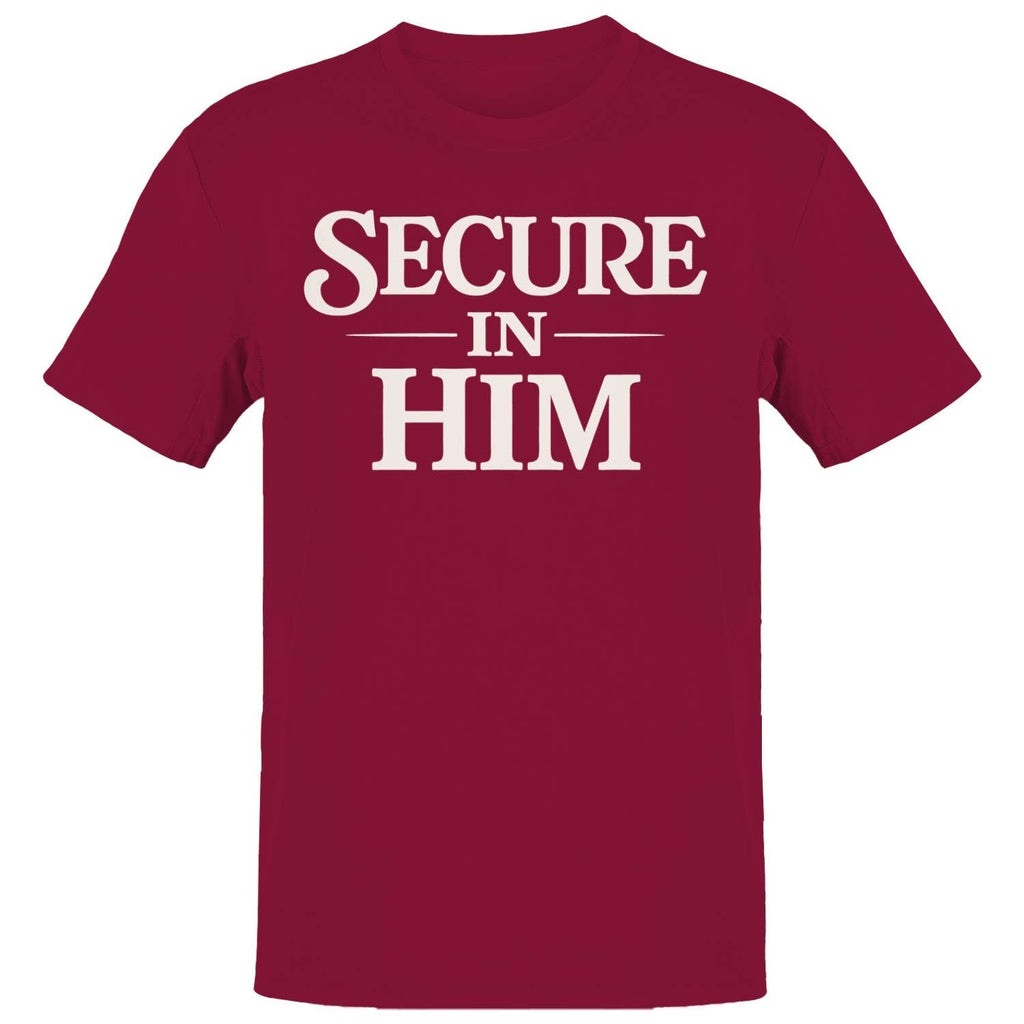 Secure in Him Men's - Adult & Kids T-Shirts, Sweatshirts & Hoodies apparel design preview 1