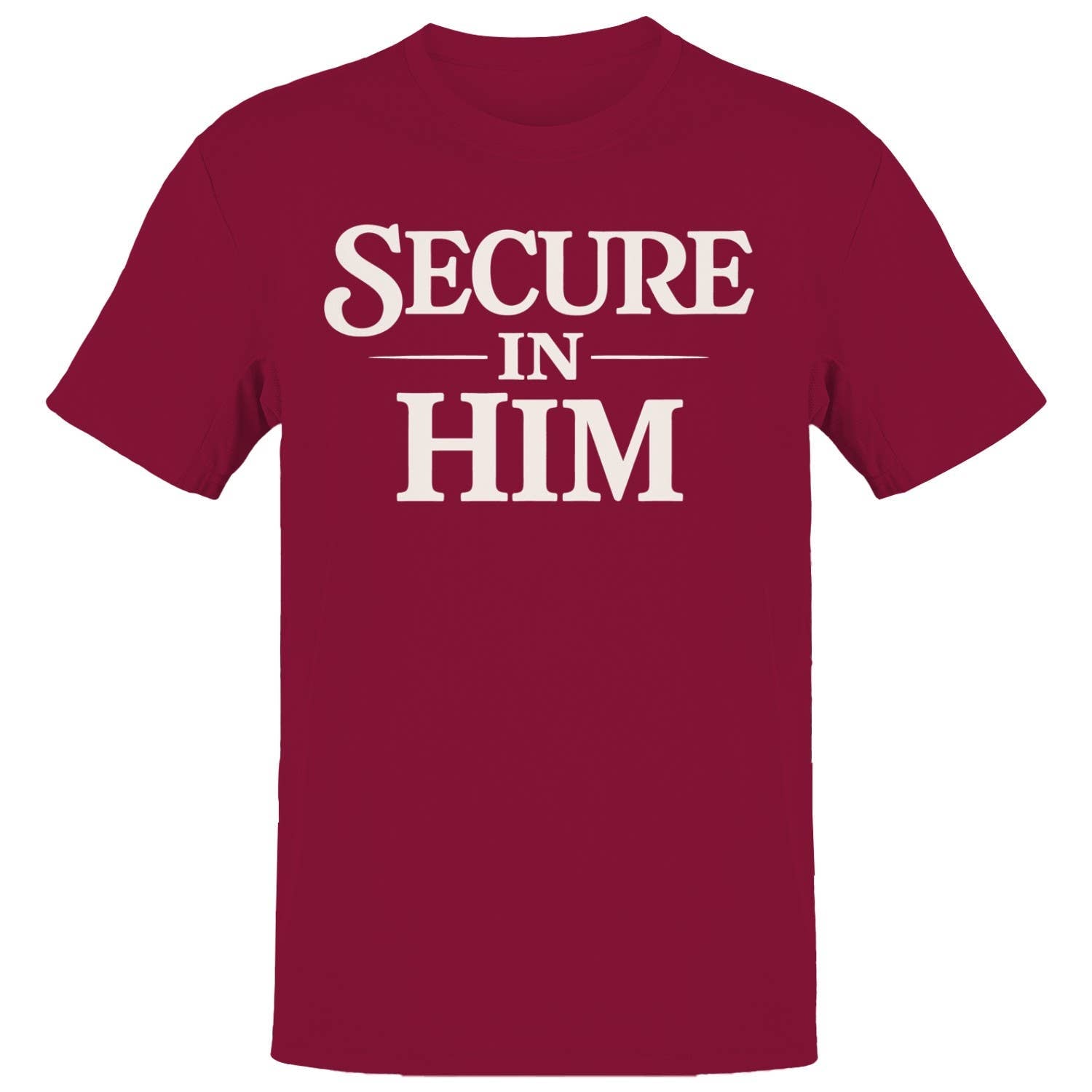 Secure in Him Men's - Adult & Kids T-Shirts, Sweatshirts & Hoodies apparel design preview 1