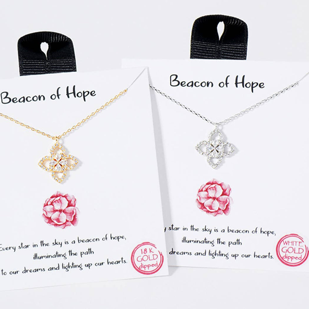 Beacon Flower Cz Paved Pendant Necklace - Adult & Kids T-Shirts, Sweatshirts & Hoodies apparel design preview 1
