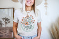 Bloom with Grace Floral Retro Graphic Botanical - Adult & Kids T-Shirts, Sweatshirts & Hoodies apparel design preview 1