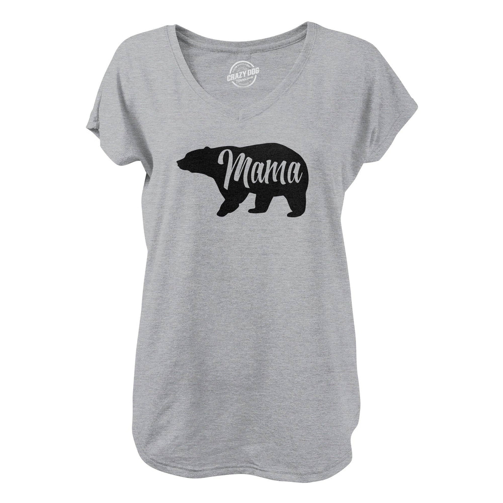 Mama Bear Womens V-Neck - Adult & Kids T-Shirts, Sweatshirts & Hoodies apparel design preview 1