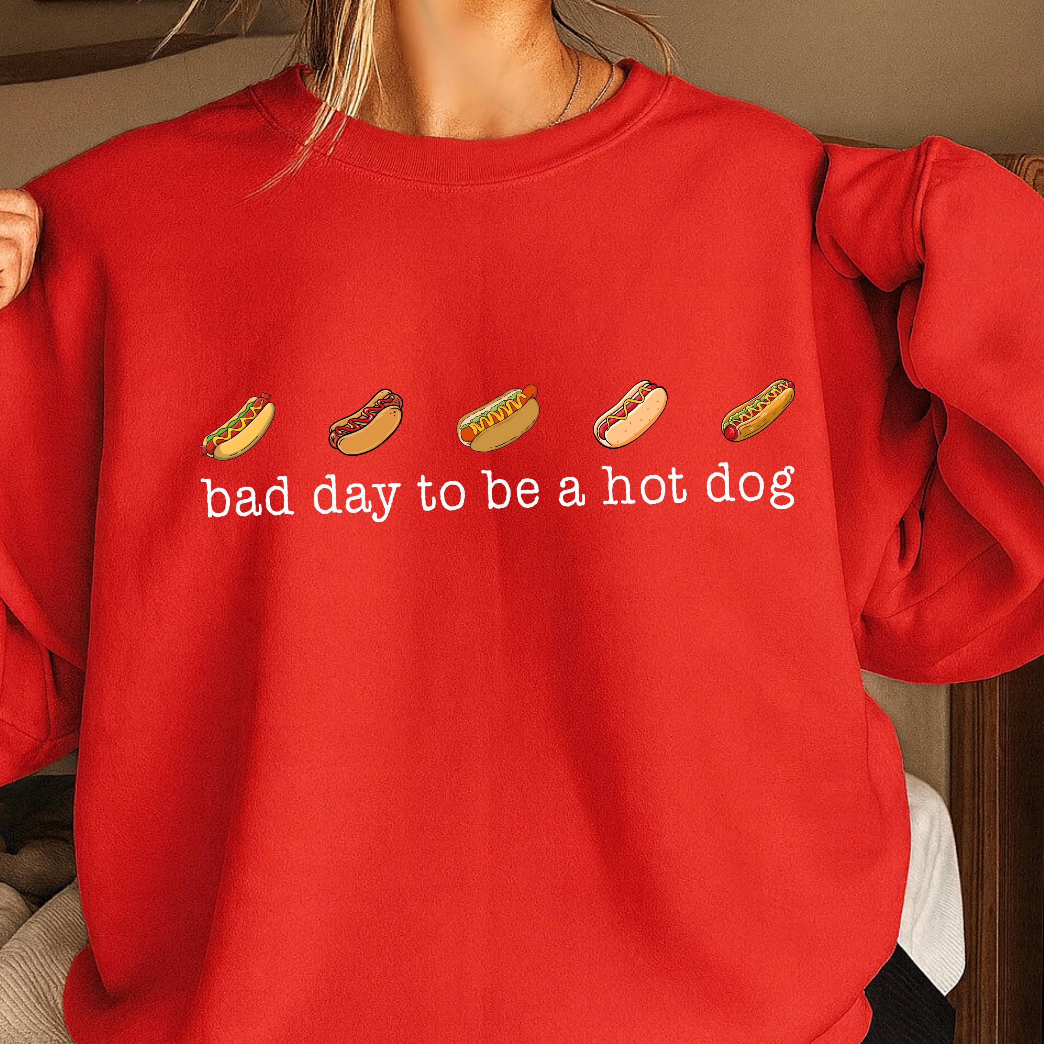 Bad Day To Be A Hotdog July 4th Gildan Brand - Adult & Kids T-Shirts, Sweatshirts & Hoodies apparel design preview 1