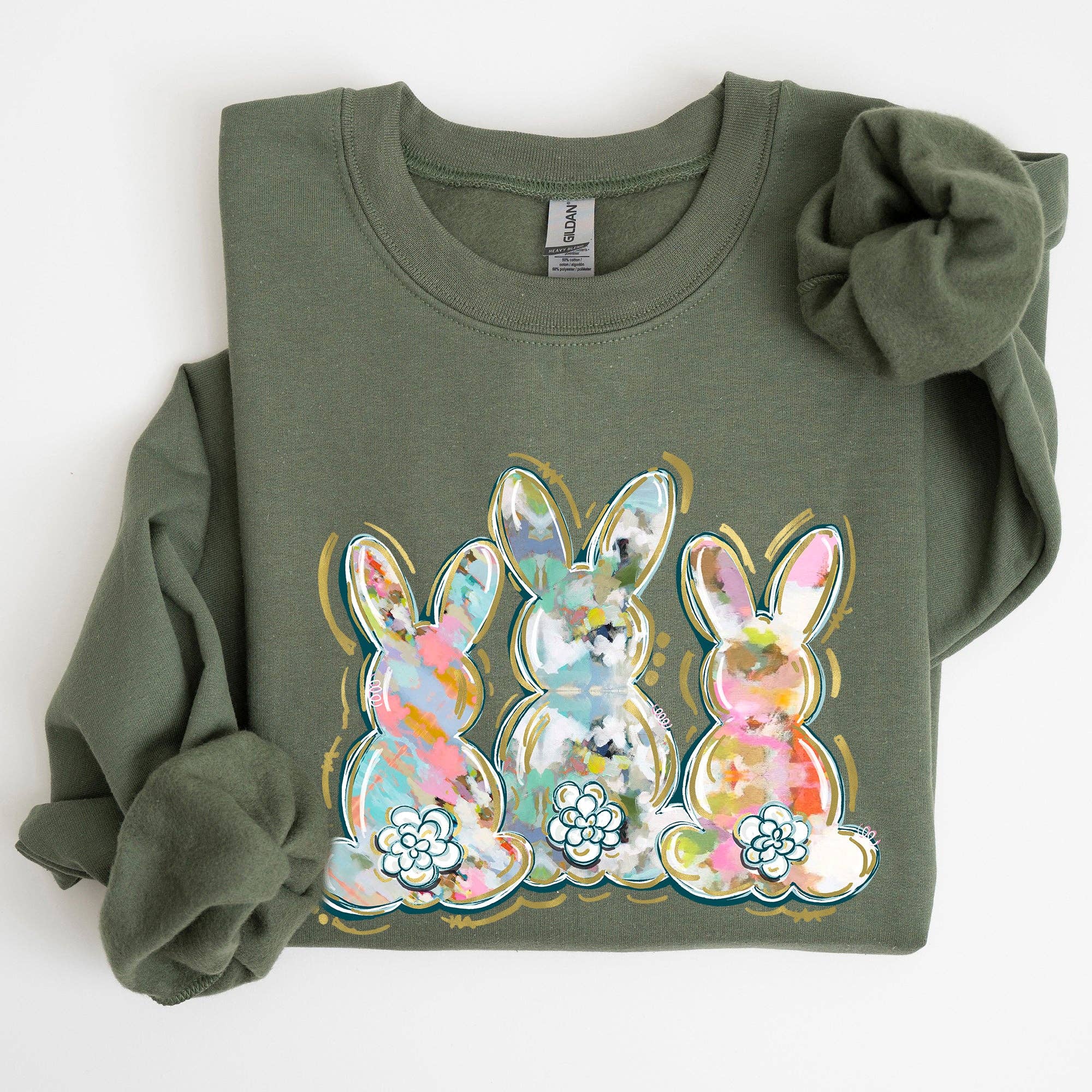 Brushstroke, Easter, Peter Cottontail Watercolor - Adult & Kids T-Shirts, Sweatshirts & Hoodies apparel design preview 1