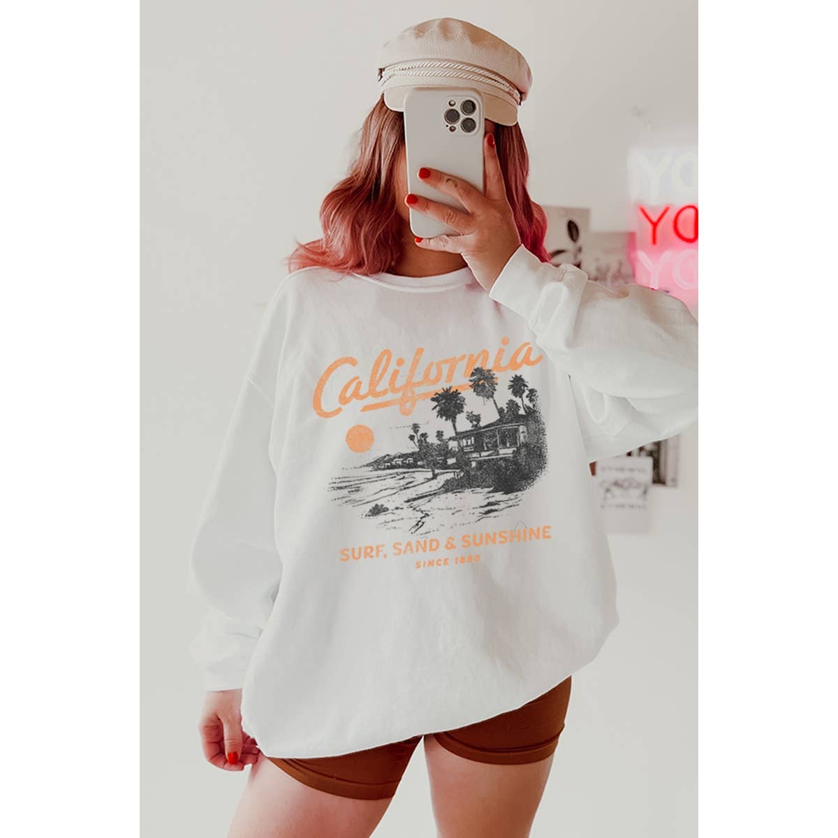 California Beach Sunshine Vintage Graphic - Adult & Kids T-Shirts, Sweatshirts & Hoodies apparel design preview 1