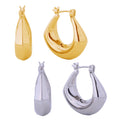 14K Dipped Chunky Oval Hoop Pin Catch Earrings - Adult & Kids T-Shirts, Sweatshirts & Hoodies apparel design preview 1