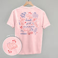 Book Girl Summer Colorful (Back Print) - Adult & Kids T-Shirts, Sweatshirts & Hoodies apparel design preview 1