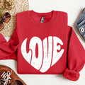 Retro Love Heart, Vintage, Valentine's Day - Adult & Kids T-Shirts, Sweatshirts & Hoodies apparel design preview 1