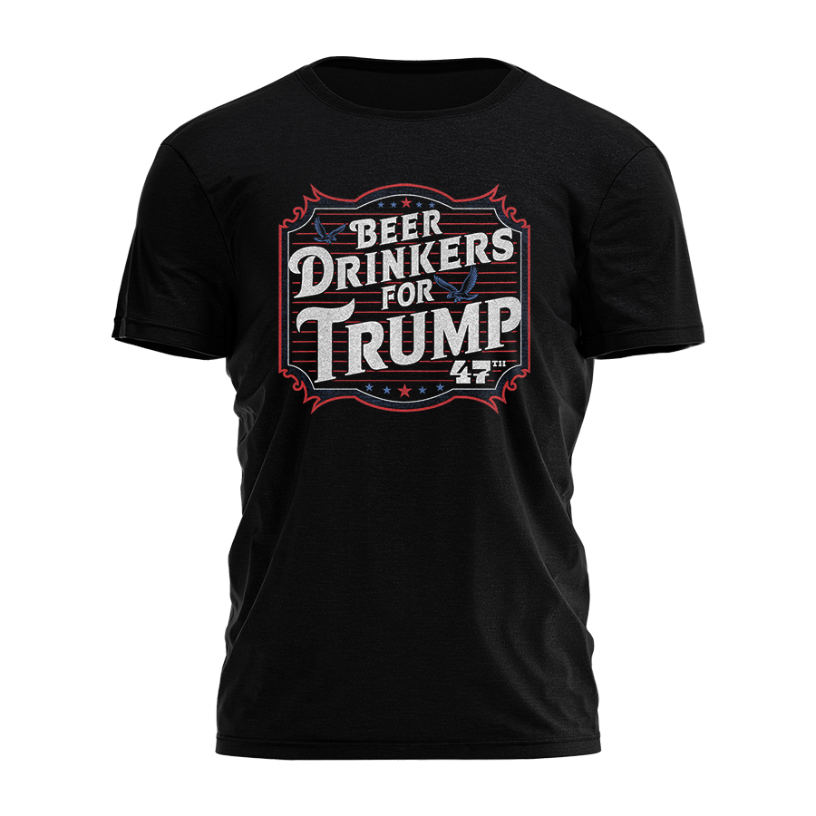 Beer Drinkers For Trump 47th 2541 - Adult & Kids T-Shirts, Sweatshirts & Hoodies apparel design preview 1