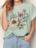 I Will Walk By Faith Floral Graphic - Adult & Kids T-Shirts, Sweatshirts & Hoodies apparel design preview 1