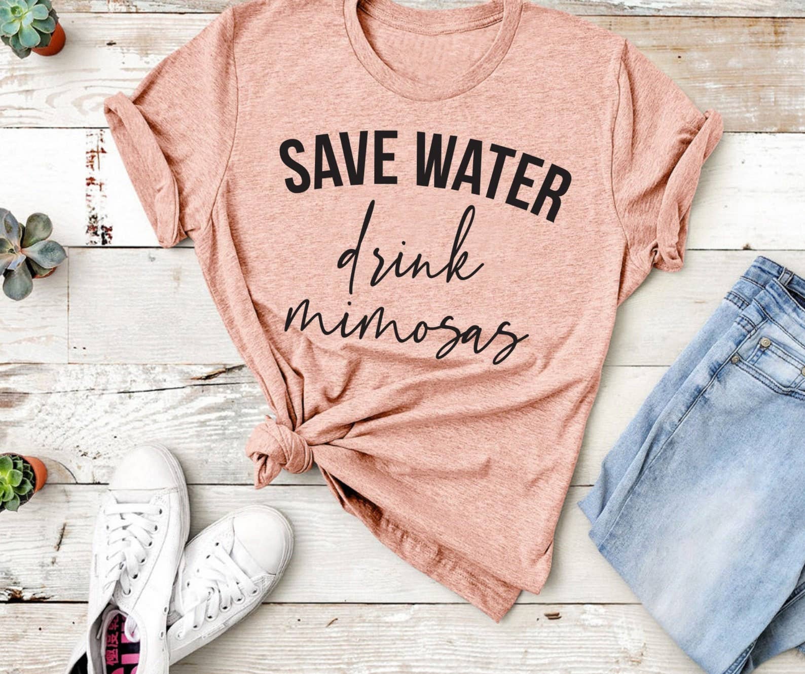 Save Water Drink Mimosas - Adult & Kids T-Shirts, Sweatshirts & Hoodies apparel design preview 1