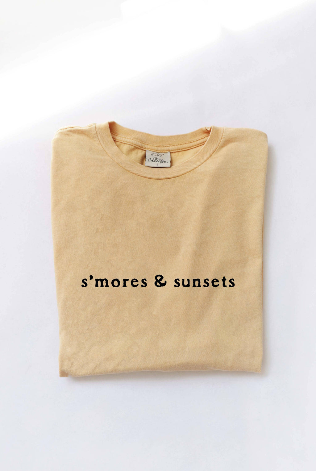 S'mores and Sunsets Mineral Washed Graphic Top - Adult & Kids T-Shirts, Sweatshirts & Hoodies apparel design preview 1