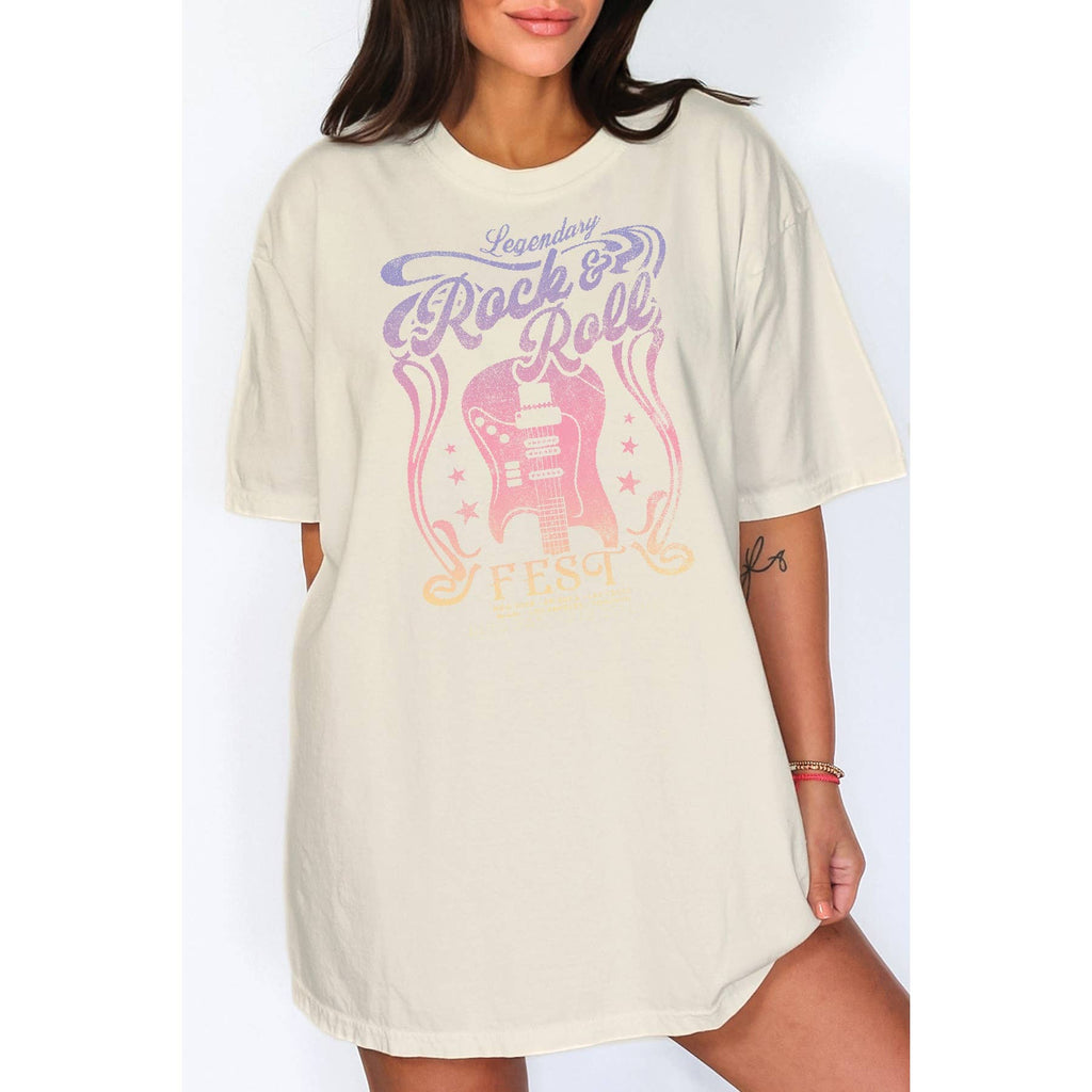 Rock N Roll Oversized - Adult & Kids T-Shirts, Sweatshirts & Hoodies apparel design preview 1