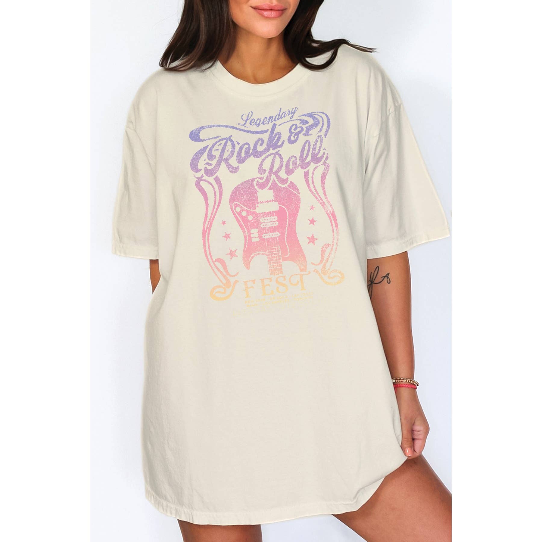 Rock N Roll Oversized - Adult & Kids T-Shirts, Sweatshirts & Hoodies apparel design preview 1