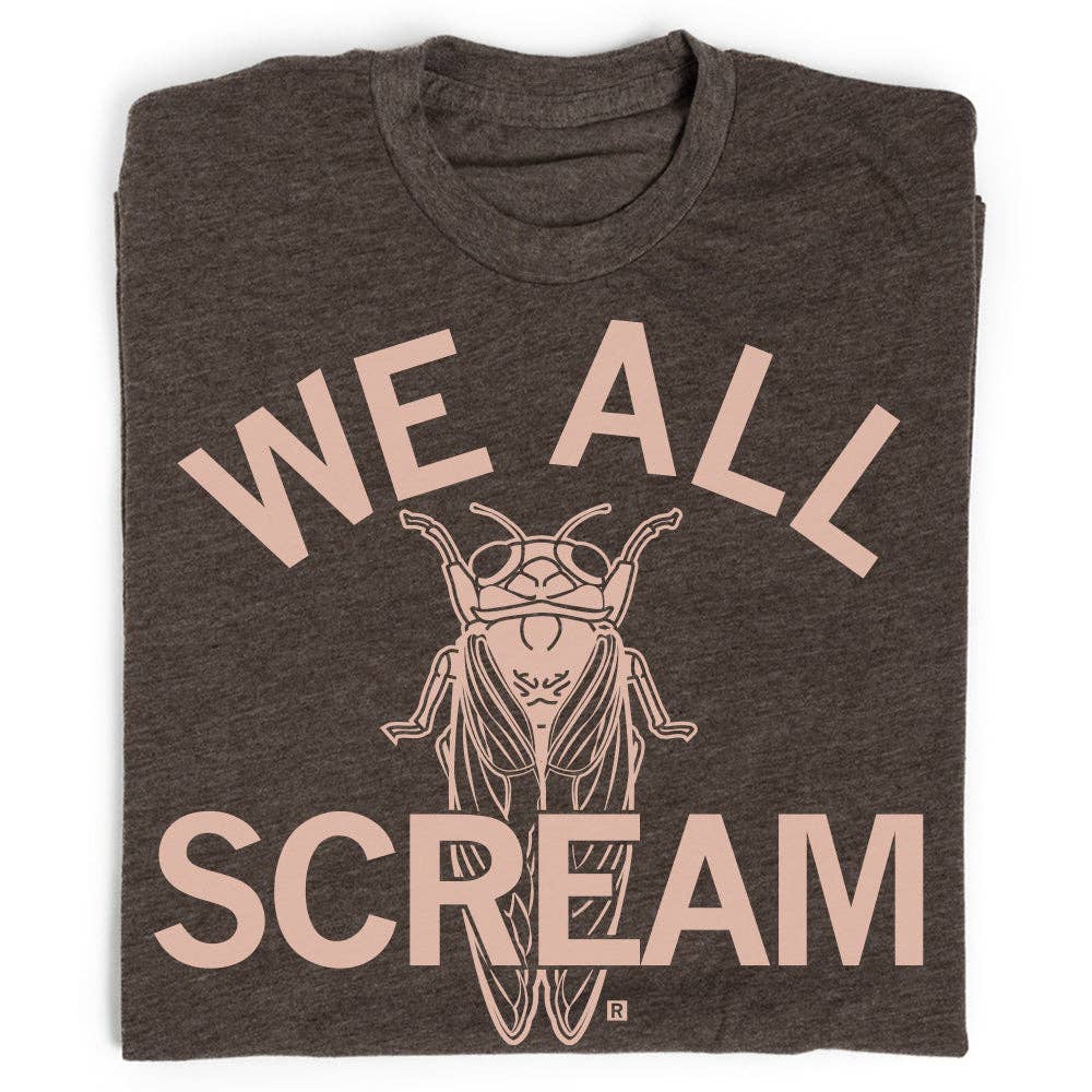 We All Scream Cicada - Adult & Kids T-Shirts, Sweatshirts & Hoodies apparel design preview 1