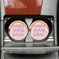 Maybe Today Satan Retro Car Coasters - Adult & Kids T-Shirts, Sweatshirts & Hoodies apparel design preview 1