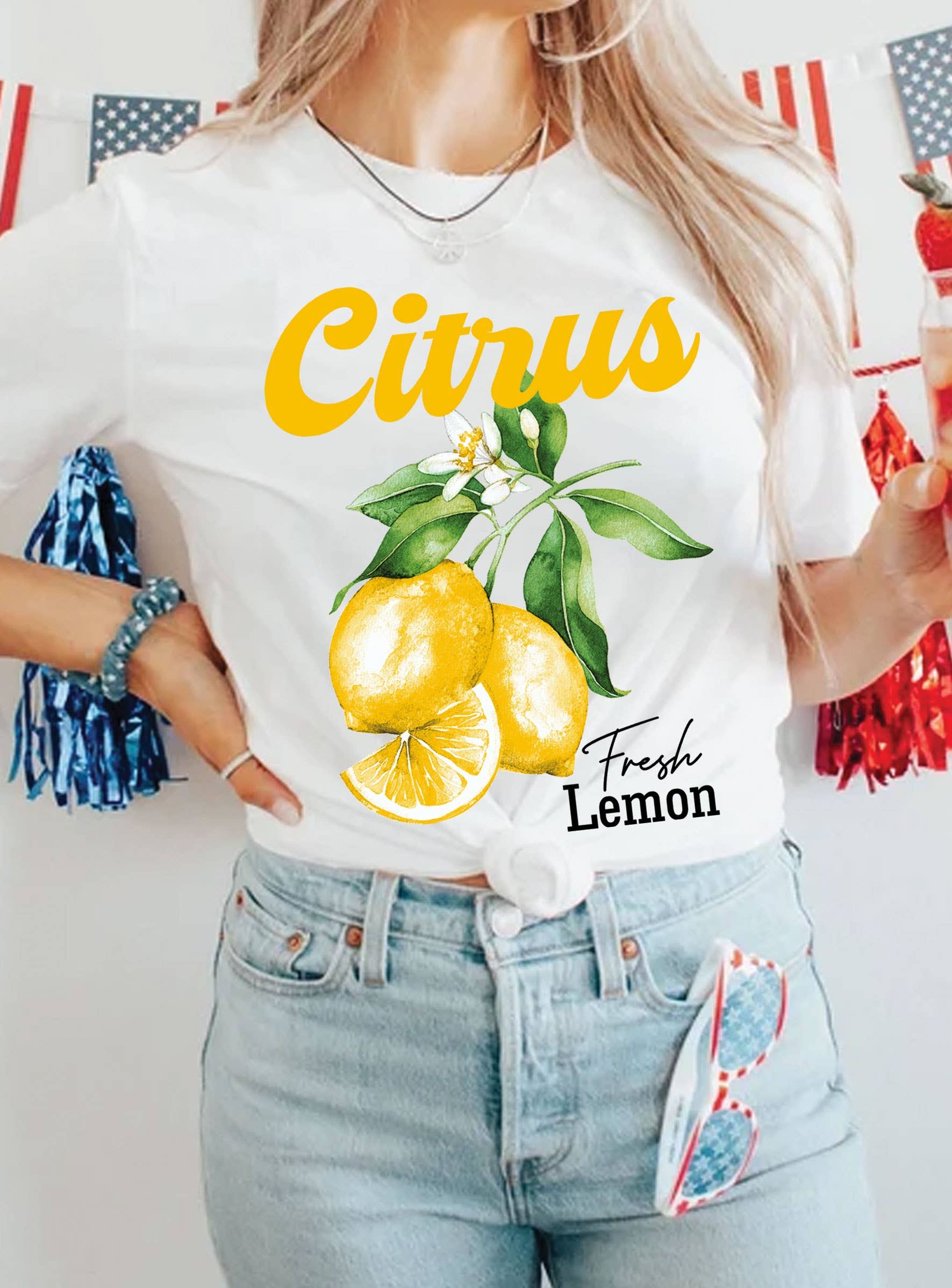 Citrus Fresh Lemon Graphic - Adult & Kids T-Shirts, Sweatshirts & Hoodies apparel design preview 1