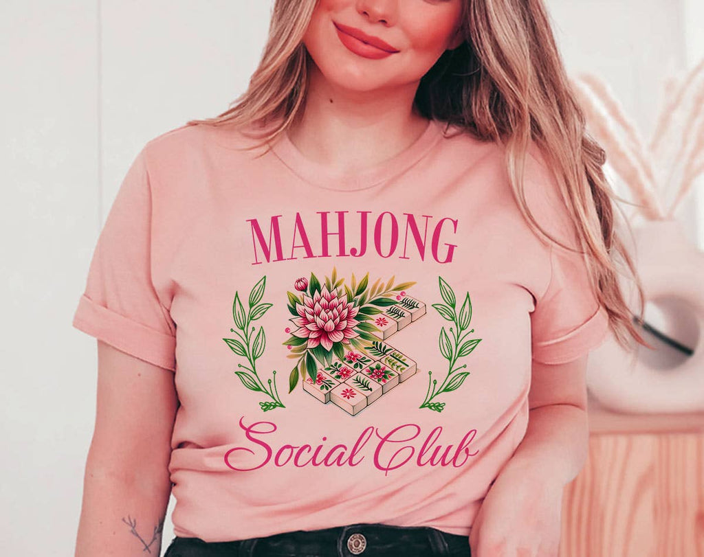 Mahjong Social Club Mah Jong Canvas - Adult & Kids T-Shirts, Sweatshirts & Hoodies apparel design preview 1
