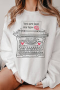 You Are Just My Type Graphic Brushed - Adult & Kids T-Shirts, Sweatshirts & Hoodies apparel design preview 1