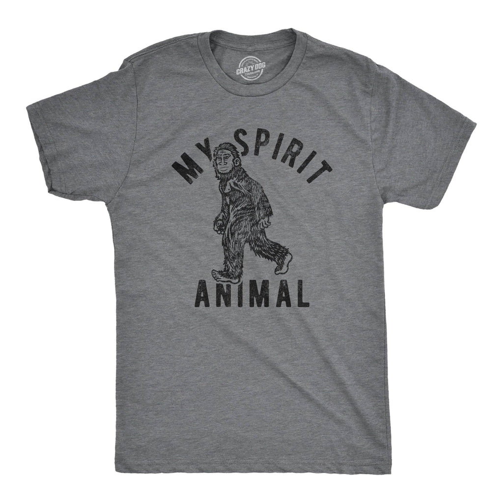 My Spirit Animal: Bigfoot Men's - Adult & Kids T-Shirts, Sweatshirts & Hoodies apparel design preview 1