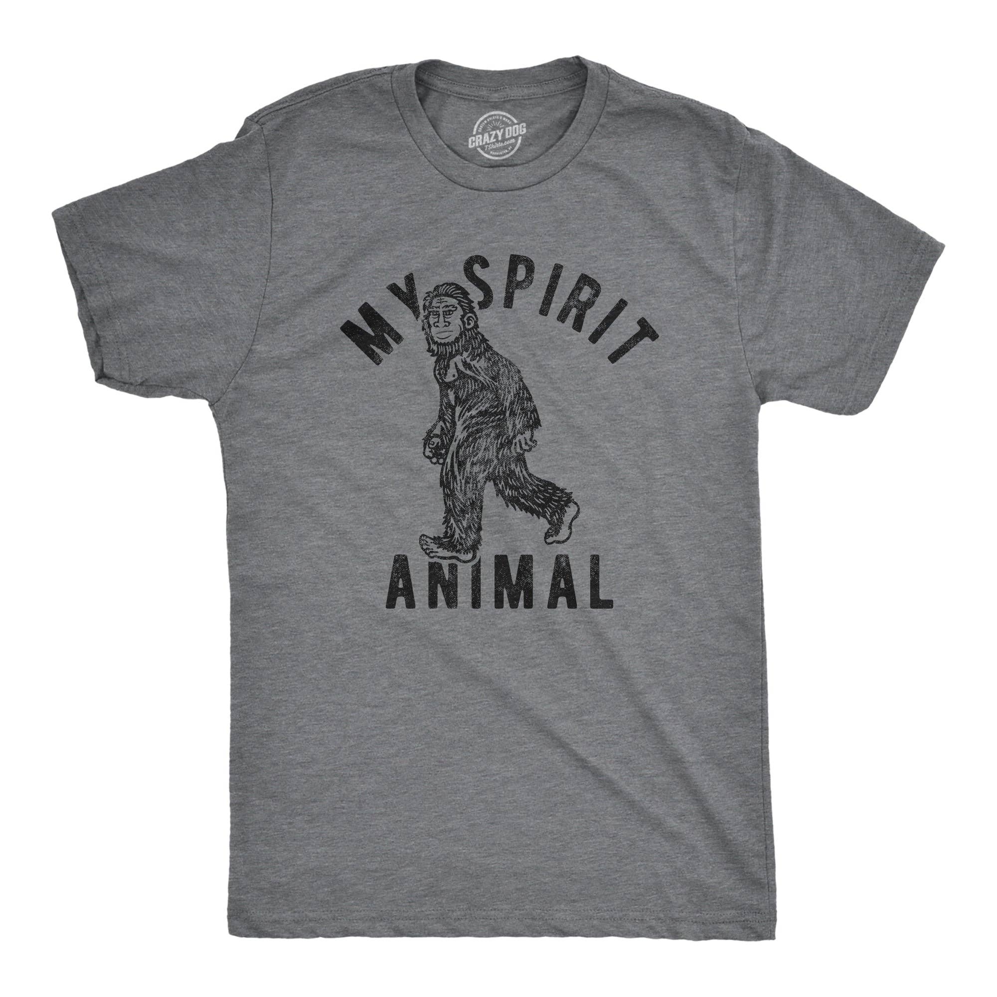 My Spirit Animal: Bigfoot Men's - Adult & Kids T-Shirts, Sweatshirts & Hoodies apparel design preview 1