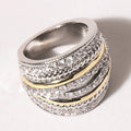 Two Tone Multi-Layered Cz Micro Pave Ring - Adult & Kids T-Shirts, Sweatshirts & Hoodies apparel design preview 1